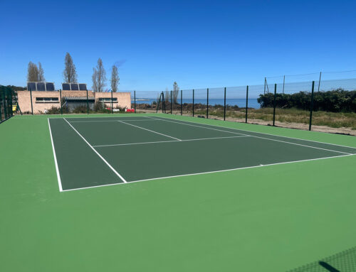 Court de tennis en résine acrylique à Solenzara (2A)