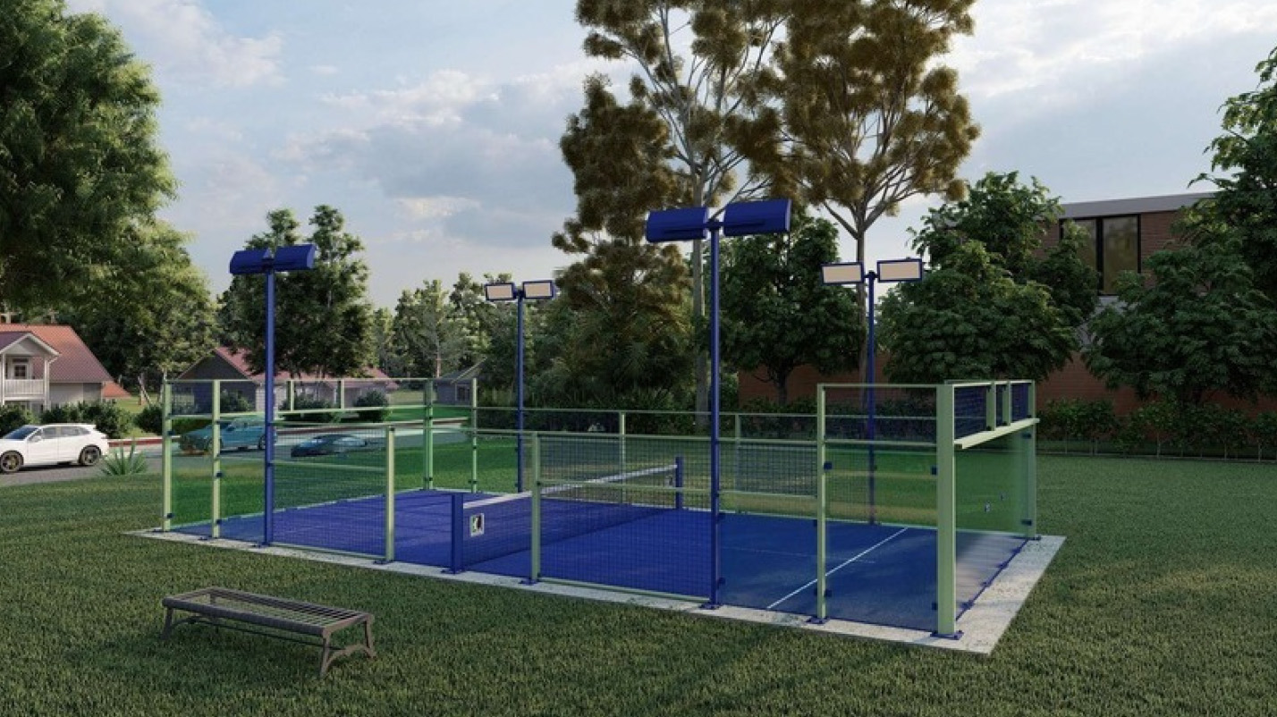 Terrain de padel en aluminium panoramique Terrain de padel Baby 3S SportSystemS initiation