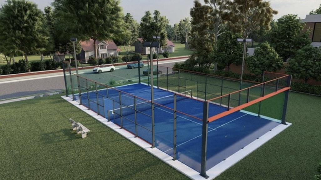 Terrain de padel en aluminium design Terrain de padel Panoramique 3S SportSystemS
