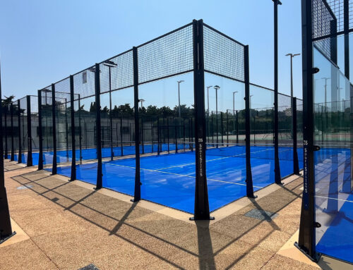 Quatre courts de padel 3S Évolution au TC de Six-Fours-les-Plages (83)